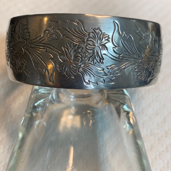 Kirk Pewter Jewelry - Vintage Pewter Cuff bracelet
